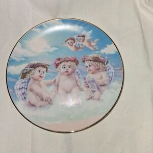 1994 Vintage Dreamsicles Mini Ceramic Plate 2297L The Flying Lesson, #291144